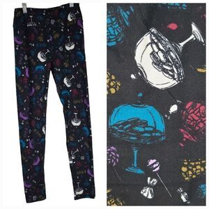 LuLaRoe Desserts One Size (2-10) Butter Soft Legging Cookies Sweet Stretch Pants